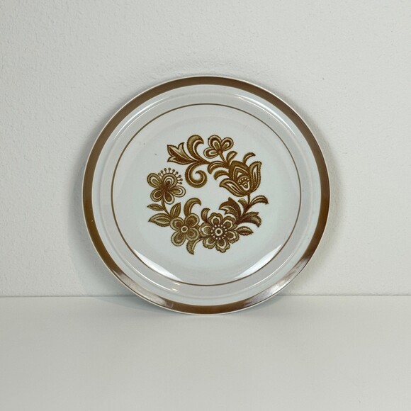 Vintage Brown Monterrey Stoneware by MSI Japan 10in Dinner Plate 70s - Picture 1 of 7